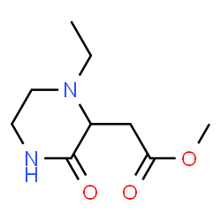 2-Piperazineaceticacid,1-ethyl-3-oxo-,methylester(9CI) structure