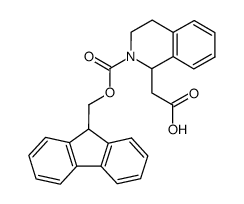 2-{1,2,3,4-tetrahydro-2-[(9H-fluoren-9-ylmethoxy)carbonyl]-1-isoquinolinyl}acetic acid Structure