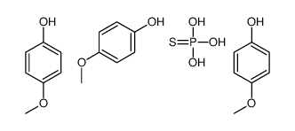 4-methoxyphenol,trihydroxy(sulfanylidene)-λ5-phosphane结构式