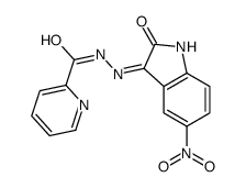 N'-(5-nitro-2-oxoindol-3-yl)pyridine-2-carbohydrazide结构式