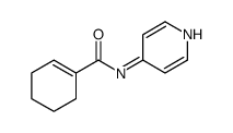 N-pyridin-4-ylcyclohexene-1-carboxamide结构式