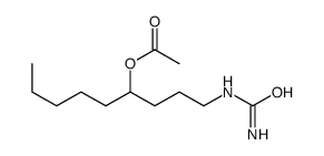 1-(carbamoylamino)nonan-4-yl acetate结构式