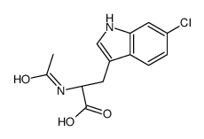 N-Acetyl-6-chloro-D-tryptophan Structure