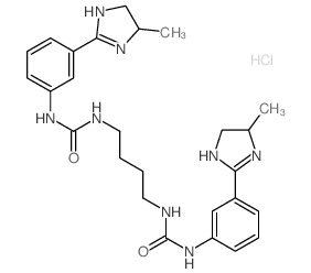 Urea,1,1'-tetramethylenebis[3-[m-(4-methyl-2-imidazolin-2-yl)phenyl]-,dihydrochloride (8CI)结构式