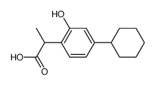 2-(4-cyclohexyl-2-hydroxyphenyl)propionic acid Structure