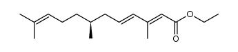 ethyl (2E,4E)-3,7,11-trimethyl-2,4,10-dodecatrienoate Structure