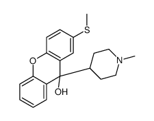 9-(1-methylpiperidin-4-yl)-2-methylsulfanylxanthen-9-ol结构式