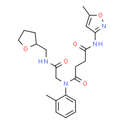 Butanediamide, N-(5-methyl-3-isoxazolyl)-N-(2-methylphenyl)-N-[2-oxo-2-[[(tetrahydro-2-furanyl)methyl]amino]ethyl]- (9CI) picture