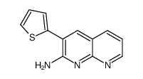 3-thiophen-2-yl-1,8-naphthyridin-2-amine结构式