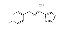 1,2,3-Thiadiazole-4-carboxamide,N-[(4-fluorophenyl)methyl]-(9CI) structure