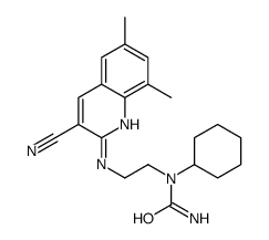 Urea, N-[2-[(3-cyano-6,8-dimethyl-2-quinolinyl)amino]ethyl]-N-cyclohexyl- (9CI) Structure