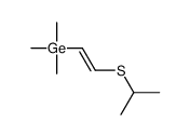 trimethyl(2-propan-2-ylsulfanylethenyl)germane结构式