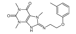 1,3,7-trimethyl-8-[2-(3-methylphenoxy)ethylamino]purine-2,6-dione Structure