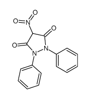 4-Nitro-1,2-diphenyl-3,5-pyrazolidinedione结构式