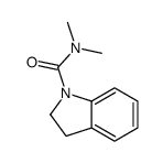 N,N-dimethyl-2,3-dihydroindole-1-carboxamide结构式