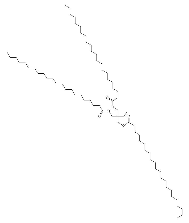 2-ethyl-2-[[(1-oxodocosyl)oxy]methyl]propane-1,3-diyl didocosanoate structure