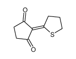 2-(thiolan-2-ylidene)cyclopentane-1,3-dione Structure