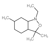 1-Ethyl-3,3,6-trimethyloctahydro-2,1-benzisoxazole结构式