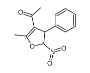 1-(5-methyl-2-nitro-3-phenyl-2,3-dihydrofuran-4-yl)ethanone结构式