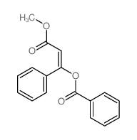 [(Z)-2-methoxycarbonyl-1-phenyl-ethenyl] benzoate structure