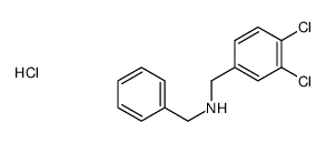 benzyl-[(3,4-dichlorophenyl)methyl]azanium,chloride Structure