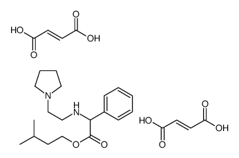 (Z)-4-hydroxy-4-oxobut-2-enoate,[2-(3-methylbutoxy)-2-oxo-1-phenylethyl]-(2-pyrrolidin-1-ium-1-ylethyl)azanium Structure