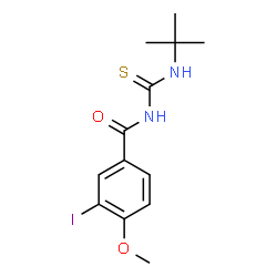 N-[(tert-butylamino)carbonothioyl]-3-iodo-4-methoxybenzamide structure