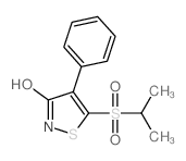 3(2H)-Isothiazolone,5-[(1-methylethyl)sulfonyl]-4-phenyl- Structure