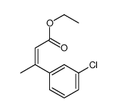 ethyl 3-(3-chlorophenyl)but-2-enoate结构式