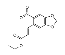 ethyl 3-(6-nitro-1,3-benzodioxol-5-yl)prop-2-enoate Structure