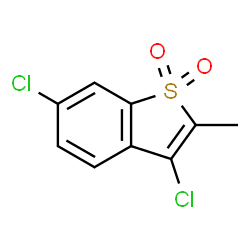 3,6-Dichloro-2-methyl-1-benzothiophene 1,1-dioxide Structure