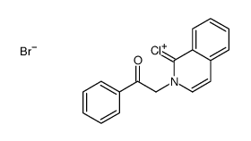 2-(1-chloroisoquinolin-2-ium-2-yl)-1-phenylethanone,bromide Structure