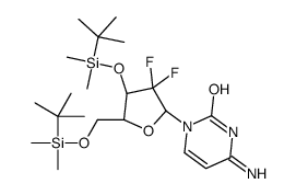 2'-Deoxy-3',5'-bis-O-[dimethyl(2-methyl-2-propanyl)silyl]-2',2'-d ifluorocytidine结构式