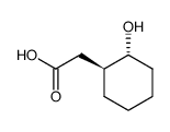 trans-(2-hydroxy-cyclohexyl)acetic acid Structure