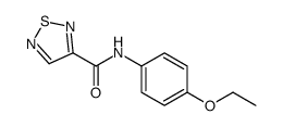 1,2,5-Thiadiazole-3-carboxamide,N-(4-ethoxyphenyl)-(9CI) structure