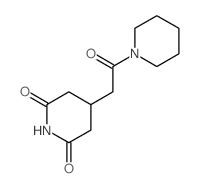 2,6-Piperidinedione,4-[2-oxo-2-(1-piperidinyl)ethyl]- Structure