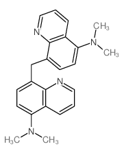 8-[(5-dimethylaminoquinolin-8-yl)methyl]-N,N-dimethyl-quinolin-5-amine structure