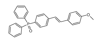 trans-4-(Diphenylphosphinyl)-4'-methoxy-stilben结构式