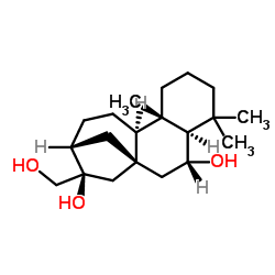 [16R,(-)]-Kaurane-6β,16α,17-triol Structure