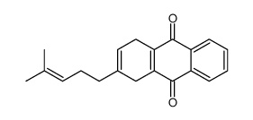 2-(4-methylpent-3-enyl)-1,4-dihydroanthracene-9,10-dione Structure