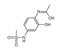 N-[2-hydroxy-4-[(methylsulphonyl)amino]phenyl]acetamide Structure