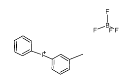 3-methylphenyl(phenyl)iodonium tetrafluoroborate结构式