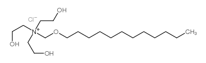 [(dodecyloxy)methyl]-tris(2-hydroxyethyl)ammonium chloride结构式