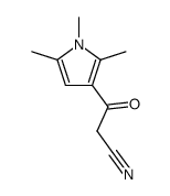 1,2,5-Trimethyl-β-oxo-3-pyrrolpropannitril Structure