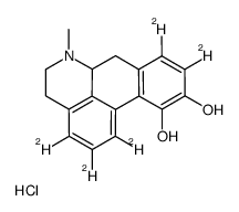 (R)-阿朴吗啡D5盐酸盐结构式