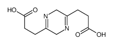 3,3'-(3,6-dihydropyrazine-2,5-diyl)dipropanoic acid structure