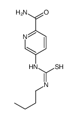 5-(butylcarbamothioylamino)pyridine-2-carboxamide结构式