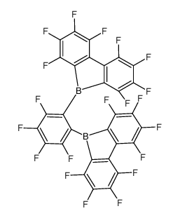 5,5'-(perfluoro-1,2-phenylene)bis(1,2,3,4,6,7,8,9-octafluoro-5H-dibenzo[b,d]borole) Structure