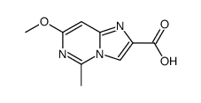 5-methyl-7-methoxyimidazo<1,2-c>pyrimidine-2-carboxylic acid Structure