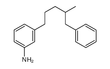 3-(4-methyl-5-phenylpentyl)aniline Structure